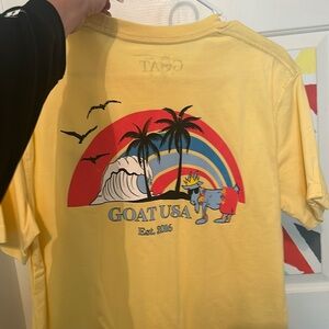 yellow goat USA lacrosse shirt